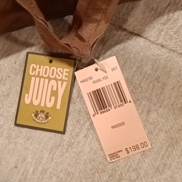 NWT Y2K Juicy Couture Dreamer Tote Bag Silky Brown - Picture 7 of 14